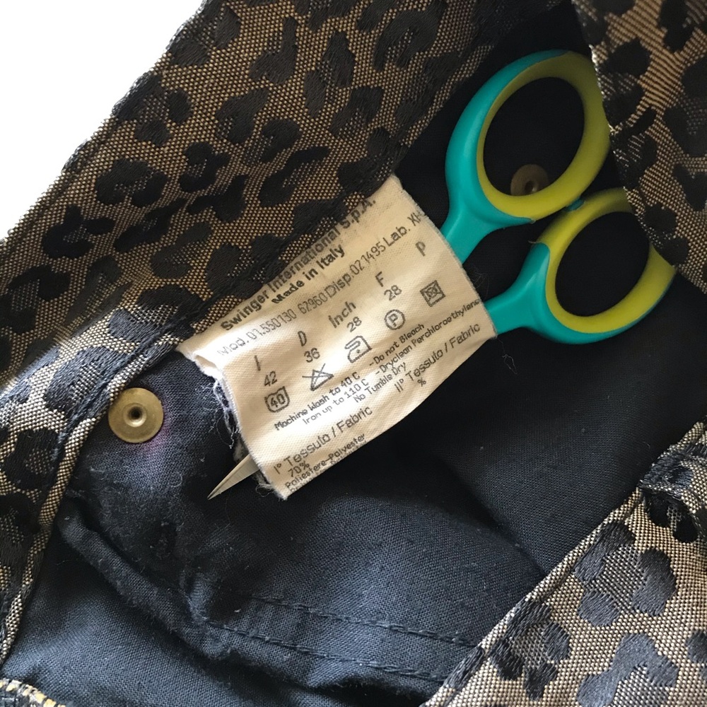 Vintage 1990’s Fendi Zucca Leopard Print Trousers - Picture 15 of 16